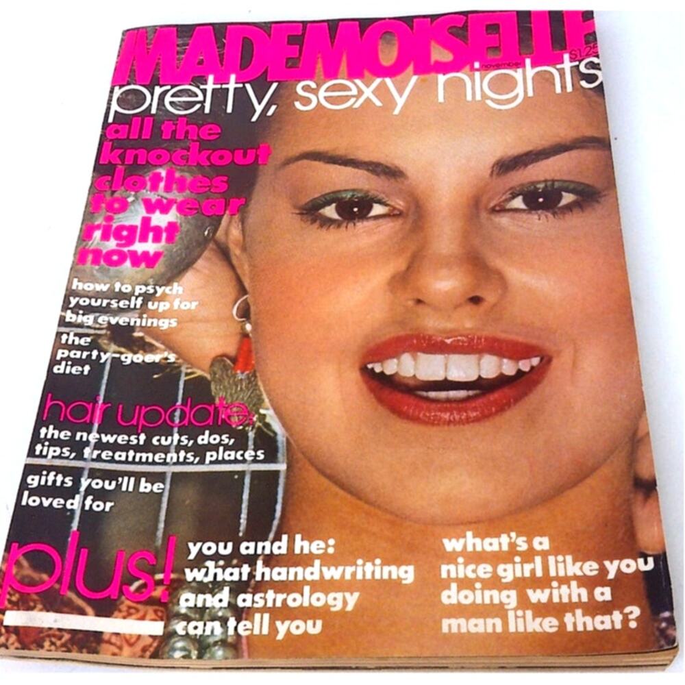 Mademoiselle Magazine Nov 1976 Debbie Janice Dickinson Sisters 70s Fashion